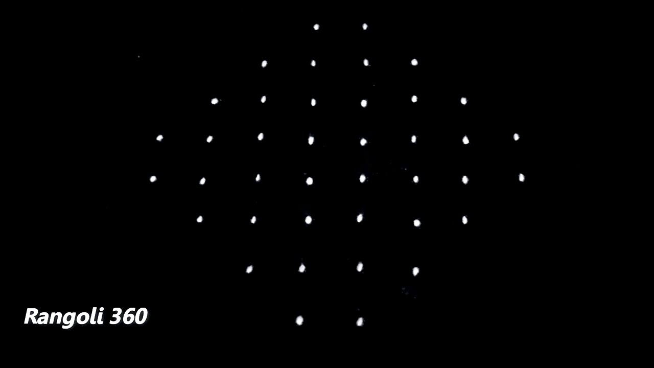 Rangoli 360 Lakshmi :8*2*2 dots Karthika masam Special Muggulu #58 | Festival muggulu | Deepam Kolam