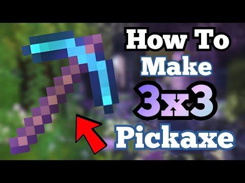 How to Make a 3x3 Pickaxe in Minecraft | Command Block Tutorial