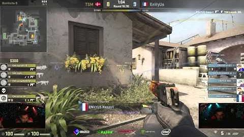 The Best CS: GO Deagle Ace Ever by EnVyUs Happy vs TSM on de_inferno at DreamHack Grand Finals