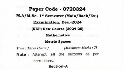 Metric Space|M.Sc.1sem| Maa Shakumbhari University|2024| Maths|Study By Sukanya Srivastav