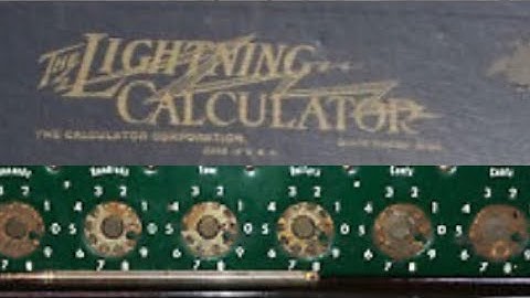 Lightning Adding Machine