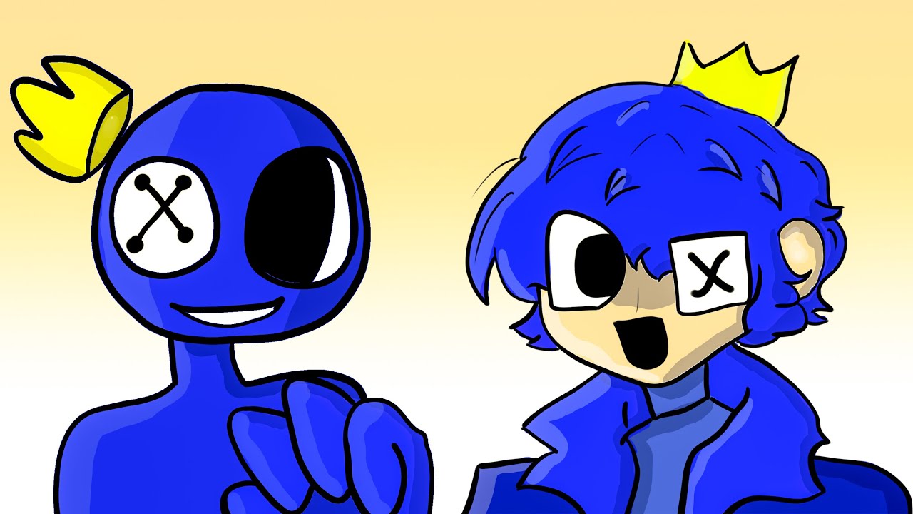 Рисунки синего из радужных друзей