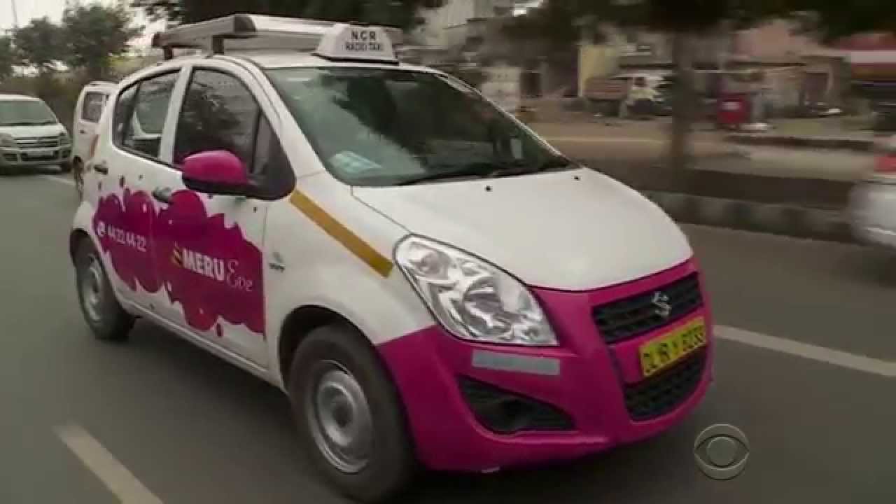 Pink taxis hit India's streets to keep women safe - By CBS News