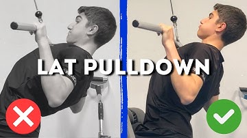 Stop MESSING UP your Lat Pulldowns! (Quick Fix)
