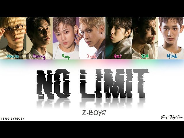 Z-BOYS - No Limit (Color Coded English lyrics) class=