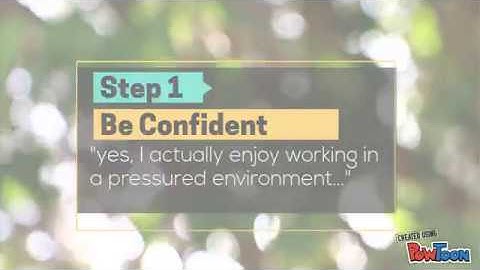 Can You Work Under Pressure