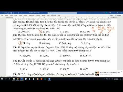 Video Chữa đề cương ôn tập kiểm tra giữa kì 2 môn vật lí 9 -... - youtube