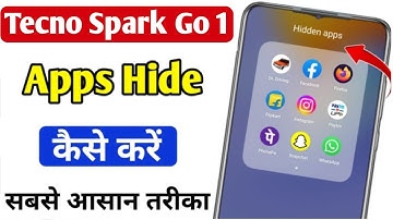 Tecno Spark Go 1 me app hide kaise kare | tecno Spark Go 1 mobile me app hide kaise kare