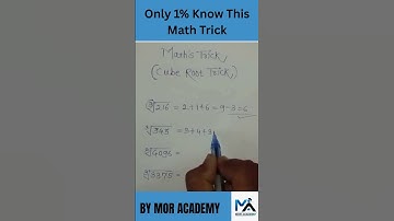 Find Cube Root in Just 2 Seconds! 😱 #VedicMath #Shorts