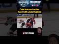 Cole Hutson battles hard with Jack Hughes in 2nd #NHL game #Hockey #fyp #foryou #icehockey #AllCaps