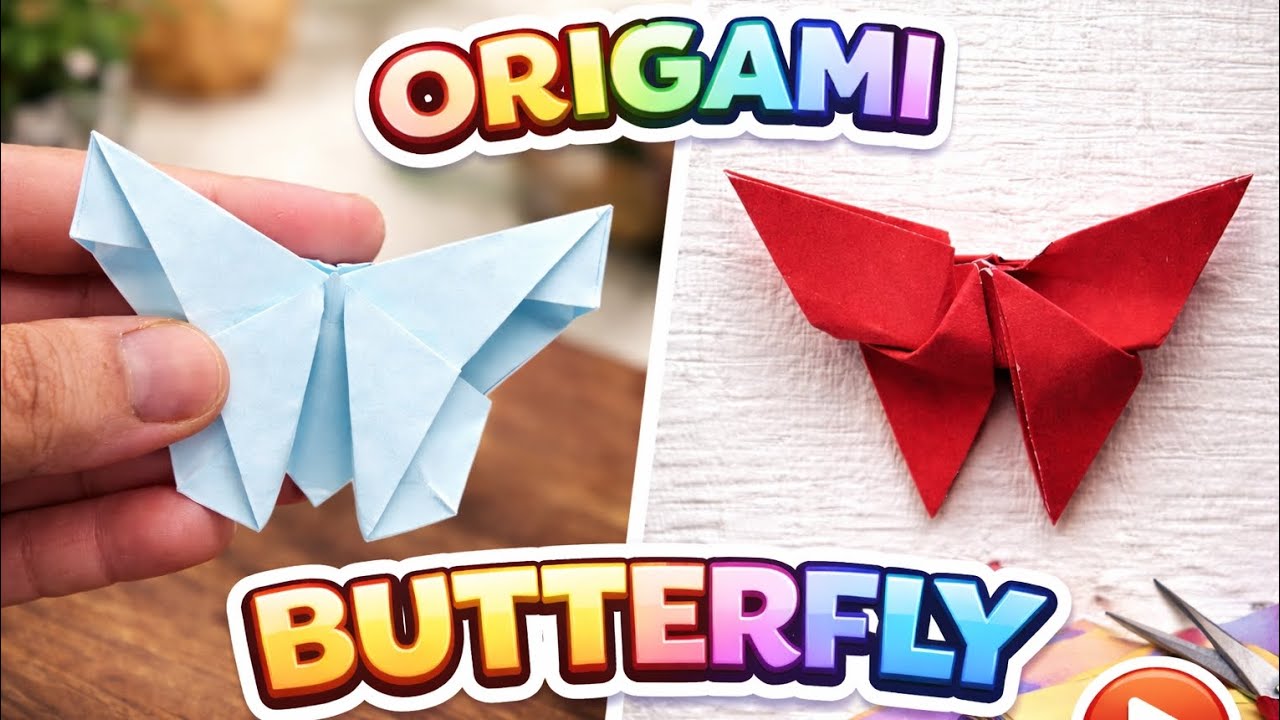 🦋 Origami Butterfly – Step by Step Tutorial (2 Easy Designs!) 🦋