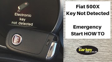 Fiat 500x Emergency start HOW TO