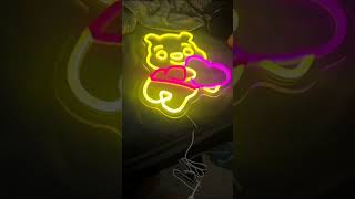 Neon Light Winne The Pooh Face LED USB For Kids Room Decors screenshot 2