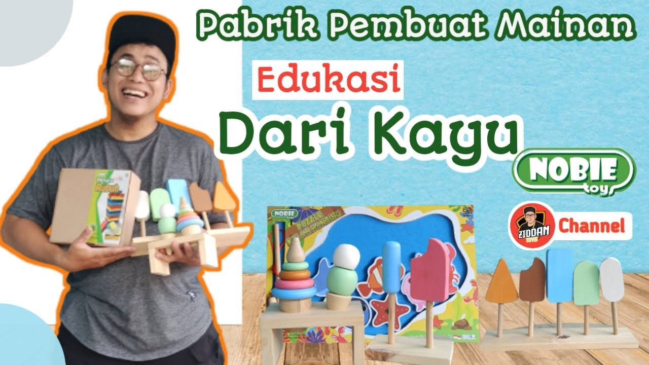 Pusat mainan edukasi dari kayu 