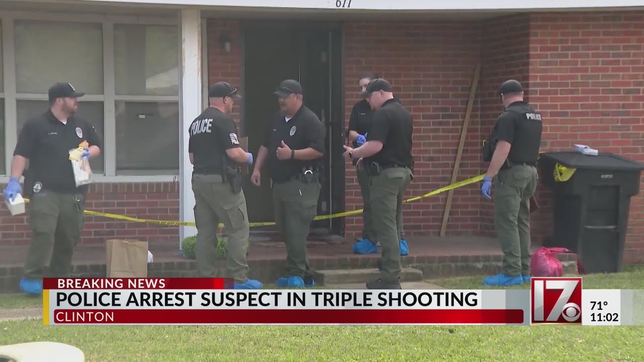 Suspect arrested in Clinton triple shooting - YouTube