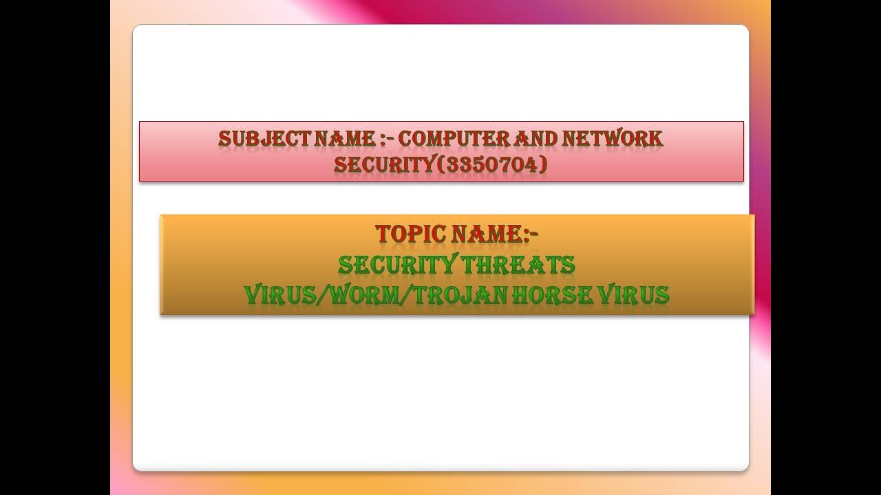 CNS - UNIT- 1 LECTURE NO-1 - YouTube