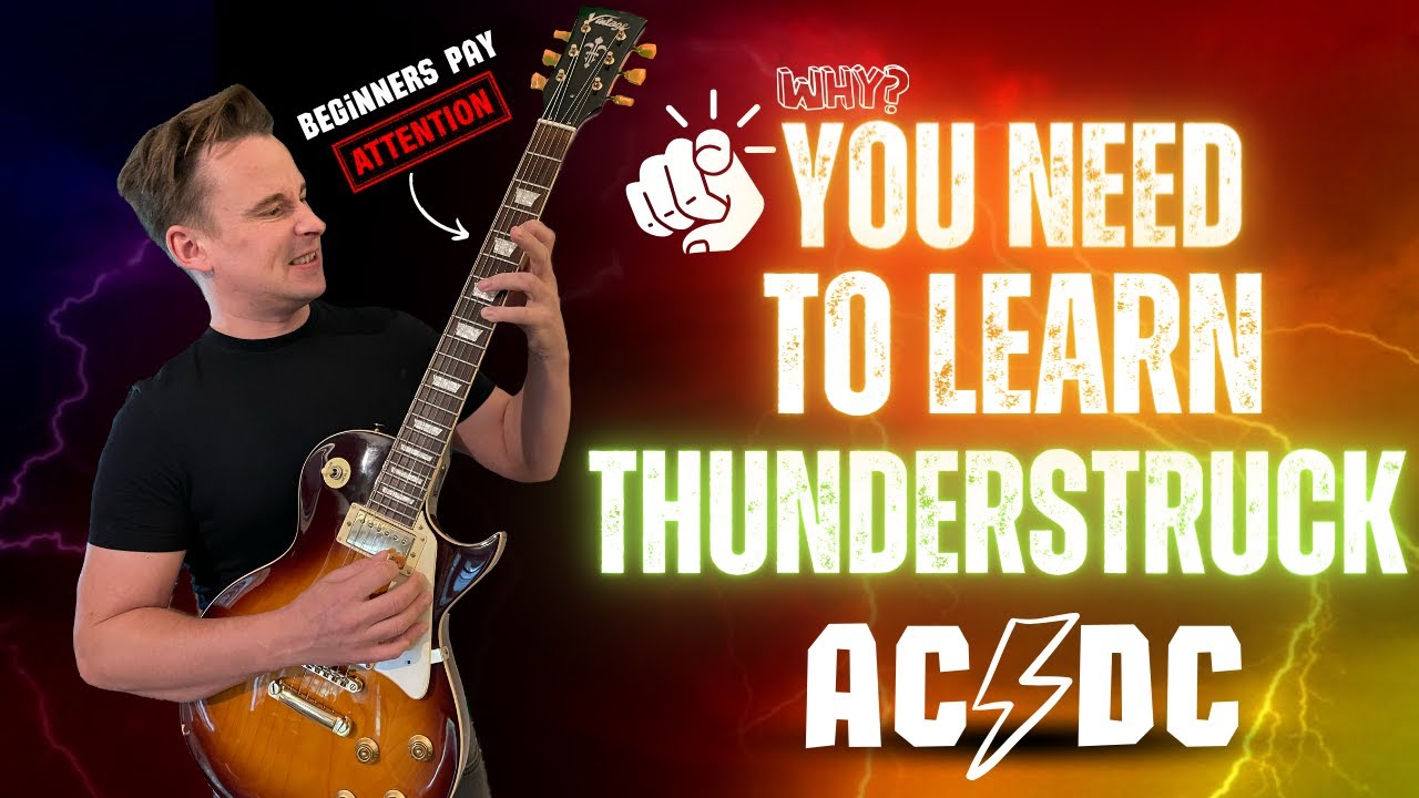 Thunderstruck: The EASY Way (Beginner Guitar Lesson) AC/DC