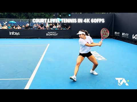 AO26 TEENAGE SENSATION Iva Jovic Court Level Striking 4K 60FPS 