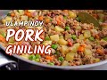 PORK GINILING — Cook easy delicious Filipino style pork picadillo