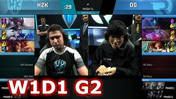 Origen vs H2K Gaming | Game 2 S7 EU LCS Spring 2017 Week 1 Day 1 | OG vs H2K G2 W1D1