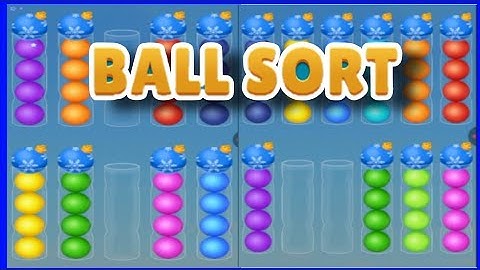 color ball sort wooden puzzle (level 594-600)