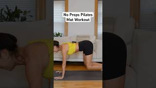 No props needed for this at home Pilates mat workout #pilatesathome #pilatesworkout