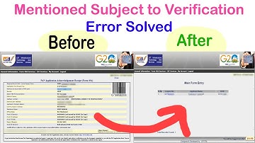 UTI PSA ID Mentioned Subject to Verification Error 2023 || Main Form Entry Coupon Number Not Showing