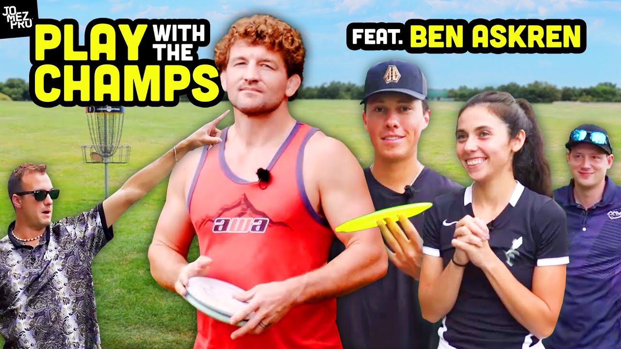Ben Askren VS. Disc Golf Pros for Charity! JomezPro YouTube
