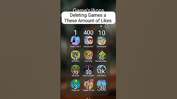 Deleting Games at This Amount of Likes 😬👍 #apps #daily
