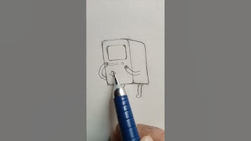 Draw BMO from adventure time #shorts #youtubeshorts