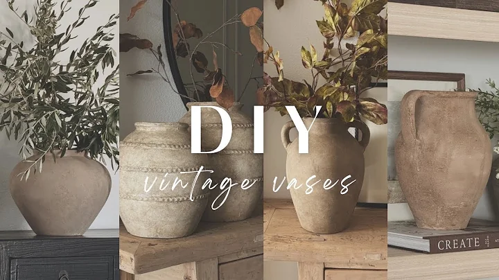 DIY Aged Vases || Easy & Affordable || Olive Ateliers Inspired Vases
