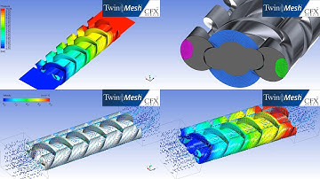 CFX Berlin-Video: CFD analysis of three-spindle screw pump