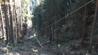Forst Technik Lieber In Leoben, Steiermark - Holzschlägerung, Mobile Seilbahntechnik
