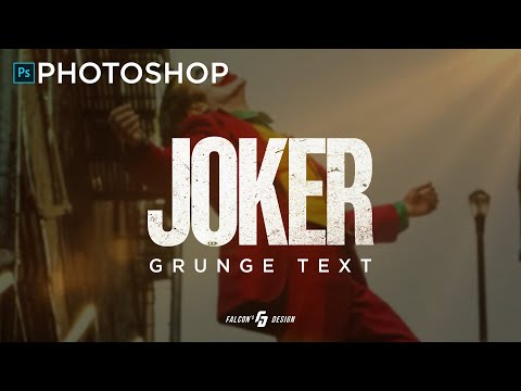 КАК БЫСТРО СДЕЛАТЬ ПОТЕРТЫЙ ЭФФЕКТ? Grunge Text in Photoshop - Потертый текст в Фотошопе.