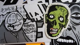 Mer One Graffiti Sticker Pack - RWK, Theory, Skam, Face -