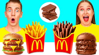 Gommeuses vs Chocolat vs Vraies Frites Défi | Défis Alimentaires Amusants par BooGaGa