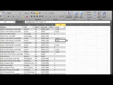 Excel 2010 Create a formula that checks for logic (IF Function)