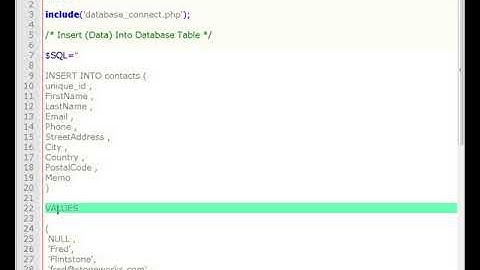 PHP - Insert Data Into MySQL Table INSERT INTO