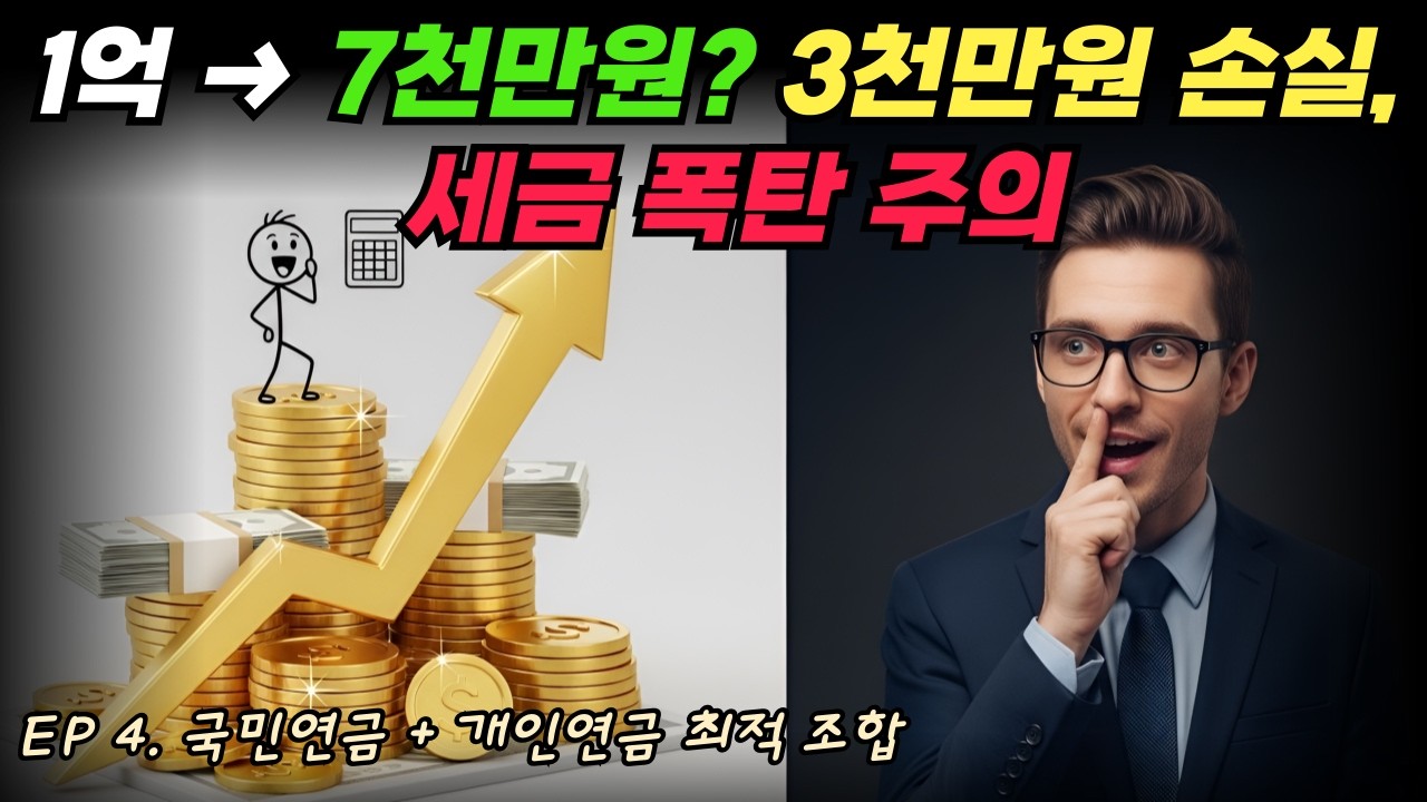 [4편] 개인연금 1억 넣었는데 7천만원만 받았어요? 국민연금 vs 개인연금 완전 비교