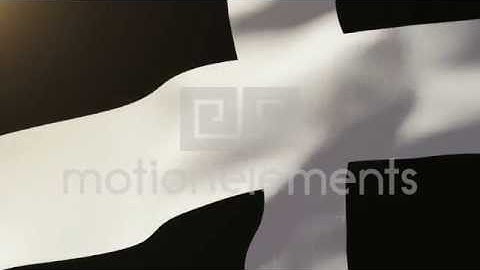 Cornwall Flag Waving In The Wind. Looping Sun Rises Style. Animation Loop Stock Animation