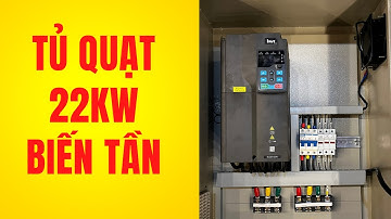 Tủ quạt 22kw chạy biến tần INVT cho hệ thống tăng áp hút khói | Tu Dien DITICO