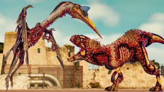 Quetzalcoatlus & Indominus Rex Zombie Dinosaurs! Jurassic World Evolution 2