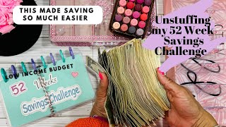 COUNTING MY 52 WEEK SAVINGS CHALLENGE BINDER | ASMR | SAVE OVER $1400  EASILY | 2023 |