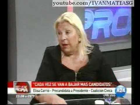 Elisa lilita Carrio en A24 - Con Voz Propia - Sylv...