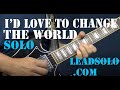 Id love to change the world  lead guitar solo closeup  alvin lee