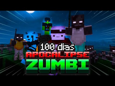 SOBREVIVI 100 DIAS EM UM APOCALIPSE ZUMBI NO MINECRAFT!