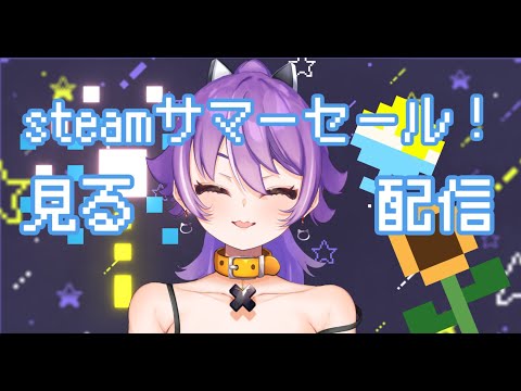 steamサマーセールみる配信
