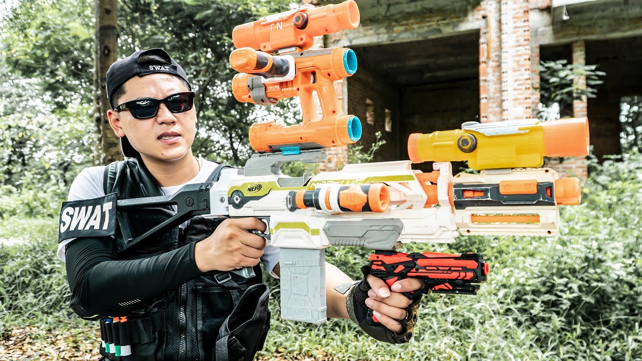 nerf blaster, battle, nerf guns, shooter, criminal group, guns game, nerf g...