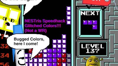 NESTris Speedhack - What Happens if you get Bugged Color Levels (Is it the Same?) (SPOILERS)