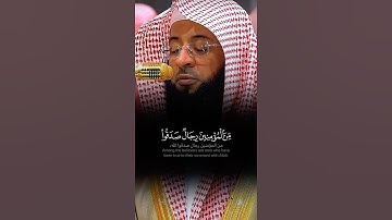 ﴿ من المؤمنين رجال صدقوا ما عاهدوا الله عليه ﴾ | تلاوة هادئة بصوت الشيخ بدر التركي